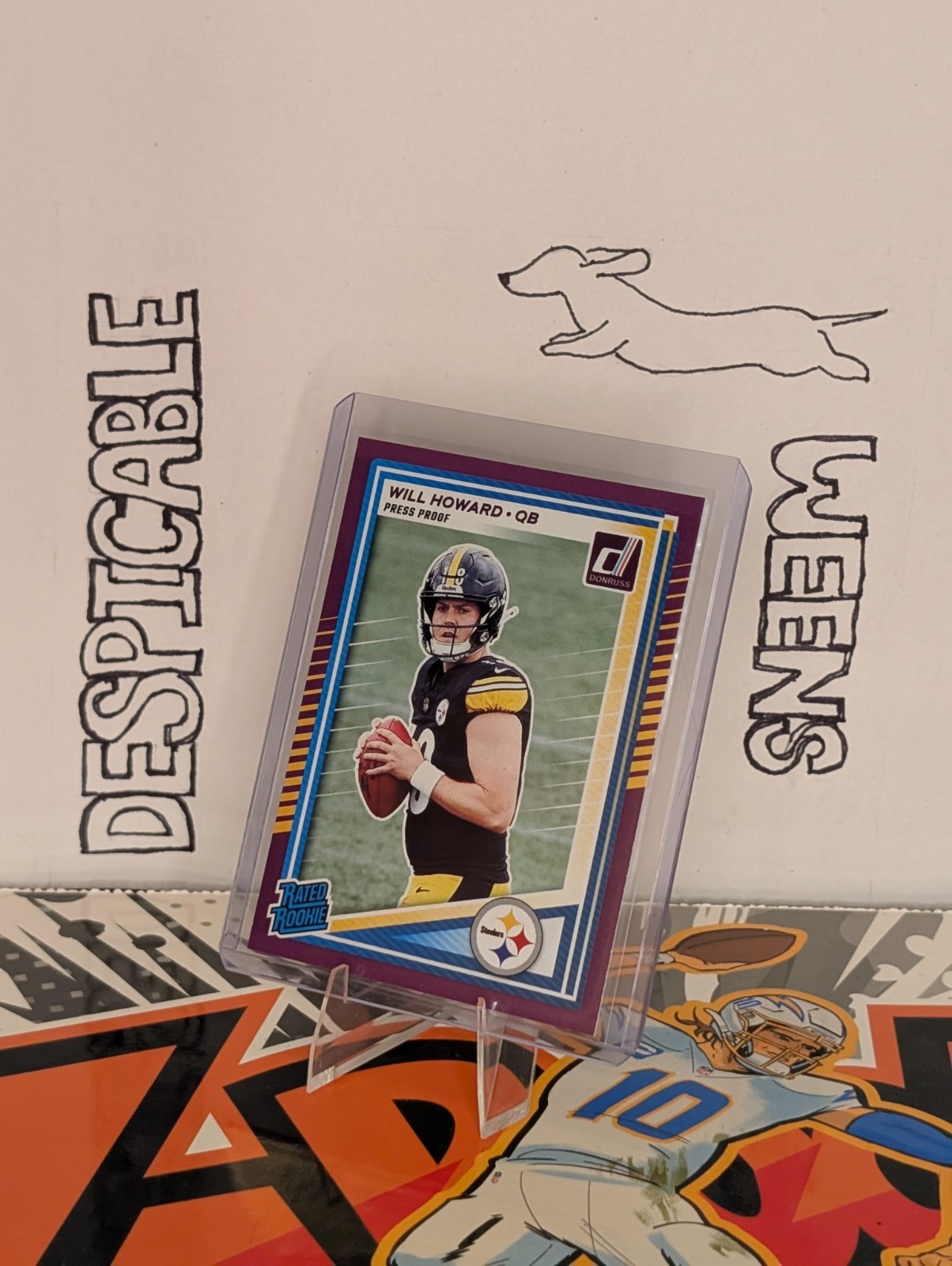 2025 Panini Donruss - Rated Rookie Will Howard #309 Purple Press Proof (RC)