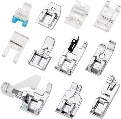 11Pcs Presser Feet, Sewing Machine Kit Household DIY Spare Parts Accessories for