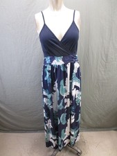 NWT Newshows Size SM Womens Multicolor Cotton Blend Maxi Beauty Sundress 968