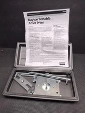 DAYTON Portable Arbor Press - 3ZM98 w/ Carrying Case. FREE SHIPPING