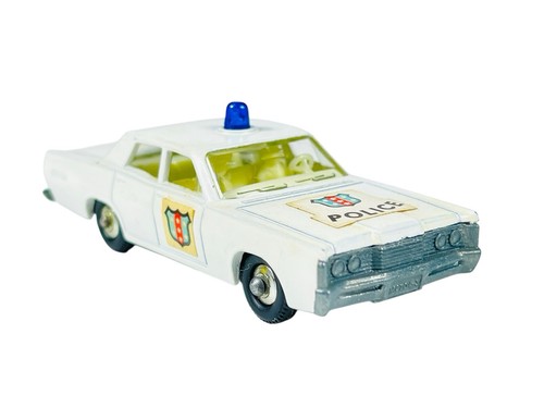 Matchbox Lesney No. 55 Mercury Police Car Hubcaps Blue Beacon w/E3 Box - Picture 6 of 12