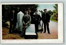 13056240 - Deutsche, Niederl., Belgische Zollwache am Vierlaenderblick,1905