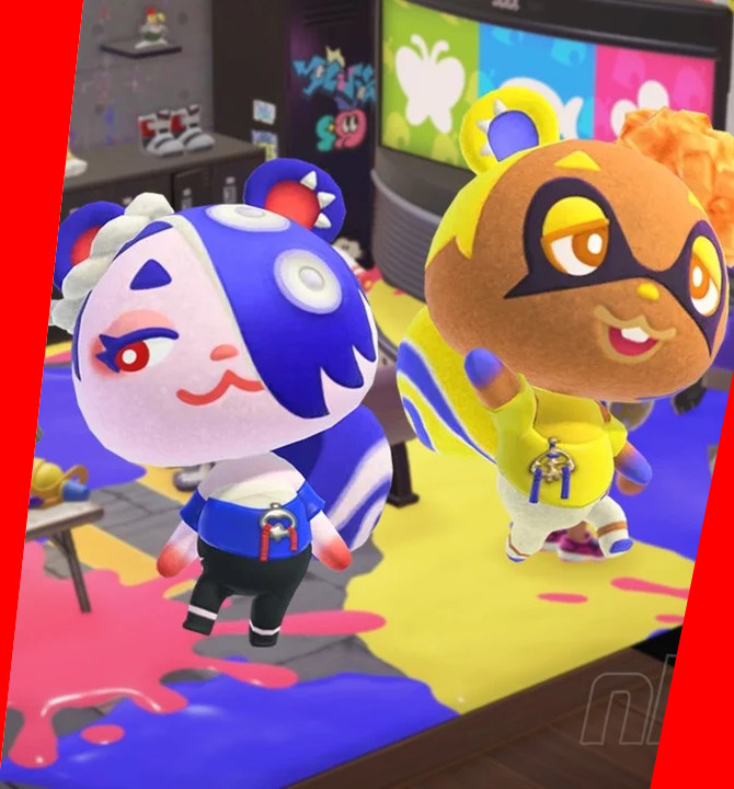 Cece and Viche - 2 Amiibo NFC Stickers Set - Animal Crossing 3.0 Compatible