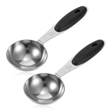 2Pcs 1Tablespoon Measuring Spoons, Stainless Steel Tablespoon Measure Black