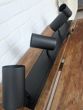 Neuer Deckenstrahler 4er Schwarz Metall GU10 Strahler