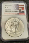 2018 $1 1oz .999 SILVER EAGLE NGC MS70 NORWAY SILVER EAGLE HOARD.  NO RESERVE
