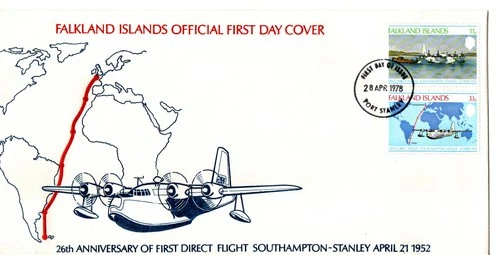 FALKLAND ISLANDS 1978 SOUTHAMPTON STANLEY FLIGHT FIRST DAY COVER