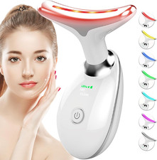 Red Light Therapy for Face and Neck, 7 Color Face Massager Tool for Wrinkles, Do