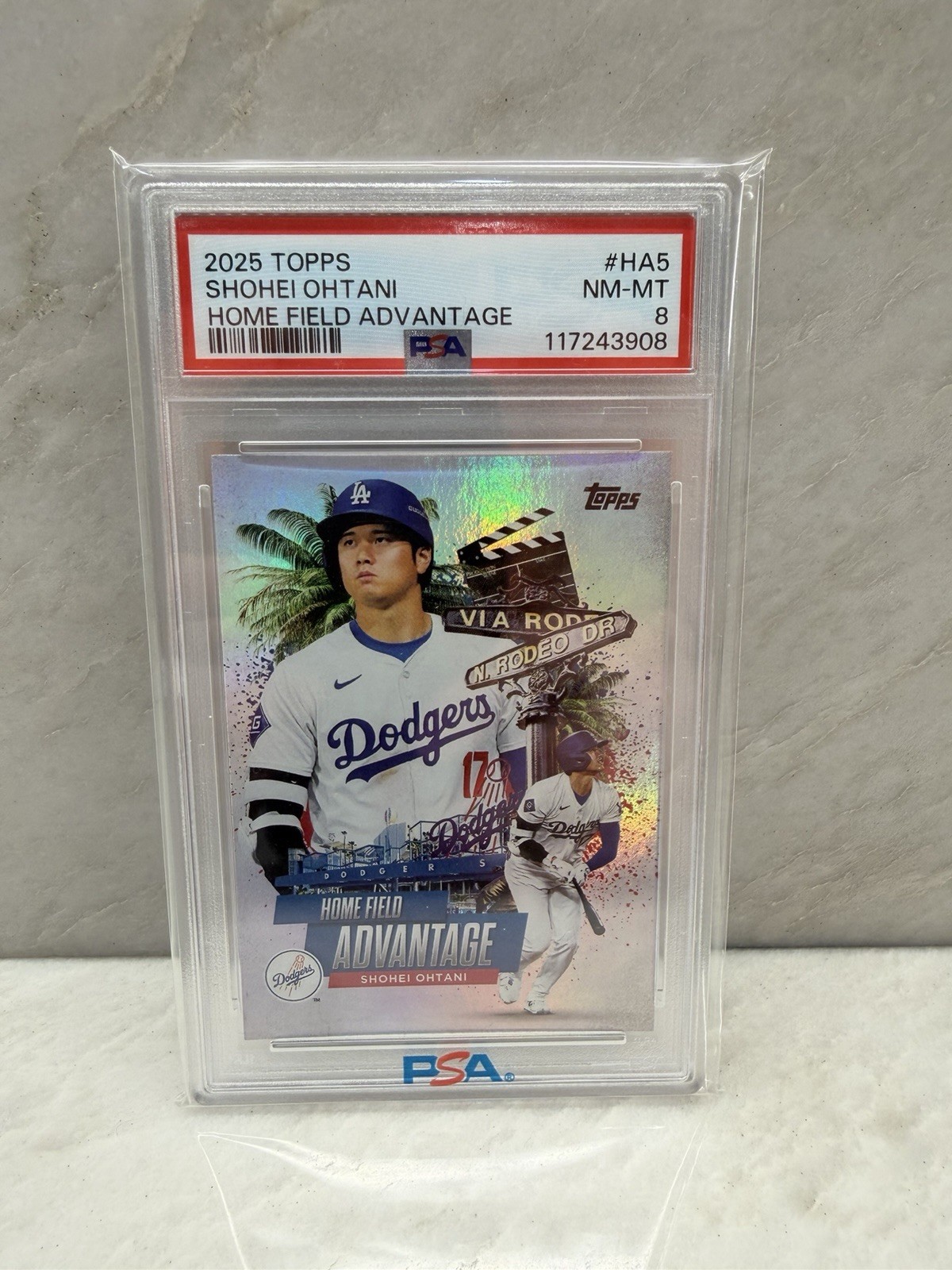 2025 Topps Shohei Ohtani Home Field Advantage #HA5 PSA 8