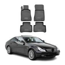 OMAC Gummimatten Fußmatten für Mercedes CLS W219 2004-2010 TPE Matten Schwarz 4x OMAC Gummimatten Fußmatten für Mercedes CLS W219 2004-2010 TPE Matten Schwarz 4x