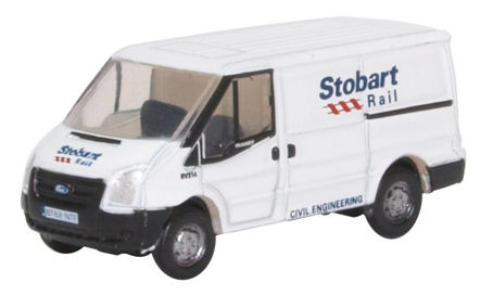 Oxford Diecast NFT012 Ford Transit Mk5 Stobart Rail Low Roof N Gauge