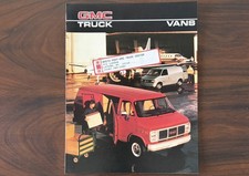 1986 GMC Truck Vans Vintage Original 8-Page Dealer Sales Brochure Catalog