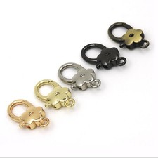 Bag Clasps Lobster Flower Snap Hook Swivel Trigger Clips For Strapping Bag Chain