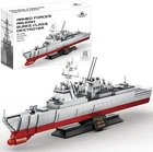 Navy Destroyer Battleship Building Set 612PCS – LEGO Compatible