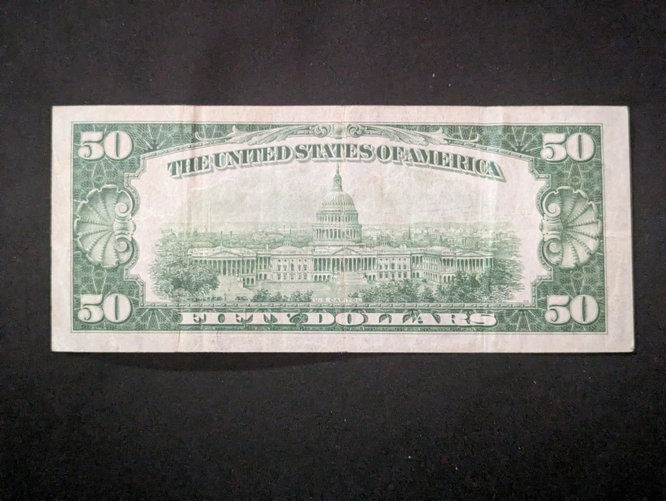 $50 1934 Series Banknote - Image 2 of 2