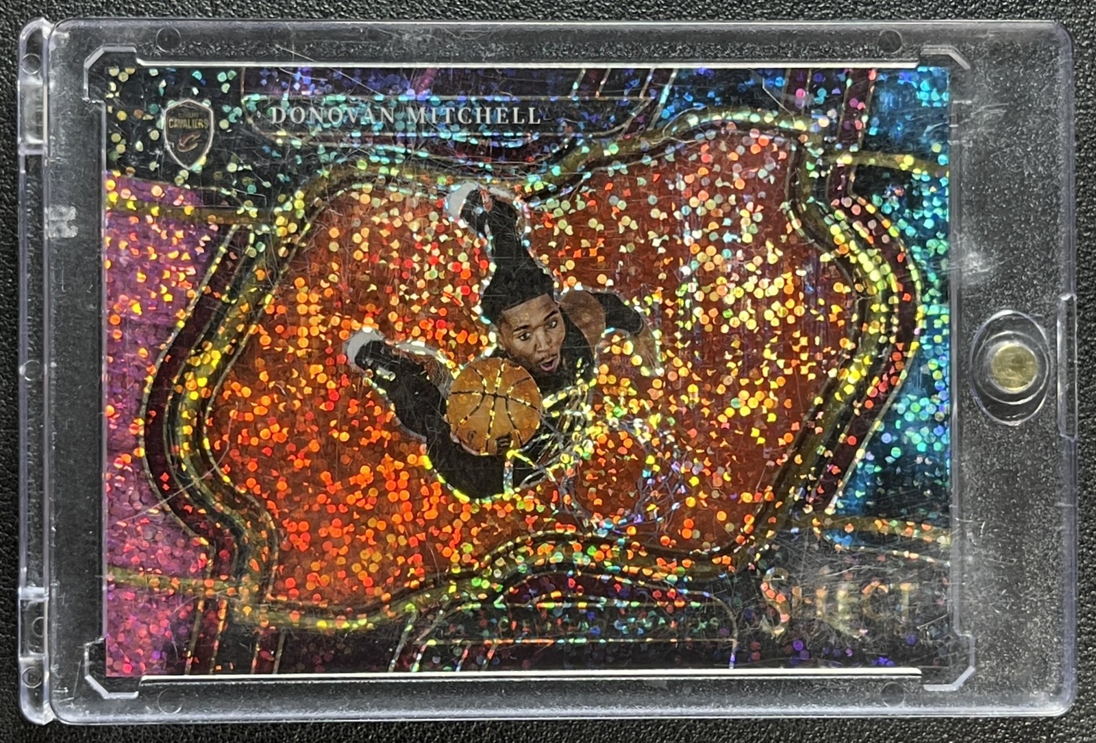 DONOVAN MITCHELL 2022-23 PANINI SELECT #231 COSMIC PRIZM SSP COURTSIDE