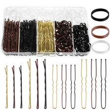 480 Pcs Bobby Pins Hair Pins Kit, U Shaped Hair Pins for Buns, Hair Pins for ...