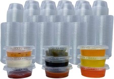 Disposable Condiment Cups 1.5 oz - Bulk Portion/Souffle Plastic Cups