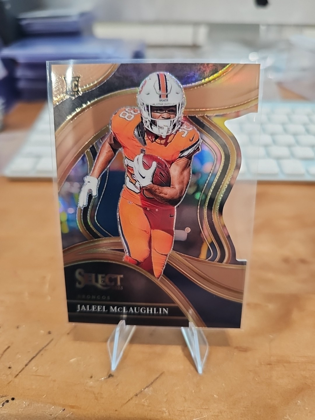 2023 Select #265 Jaleel McLaughlin Club Level Bronze Prizm Die-Cut RC #'d/299