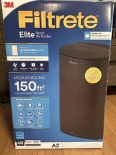 Filtrete Room Air Purifier 3-Speed Black True HEPA Air Purifier ENERGY STAR