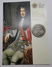 2010 The Restoration Of The Monarchy Uncirculated UK Five Pounds £5 Coin Pack