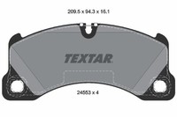 Bremsbelagsatz FÜR Porsche Cayenne (9PA) - Textar 2455301