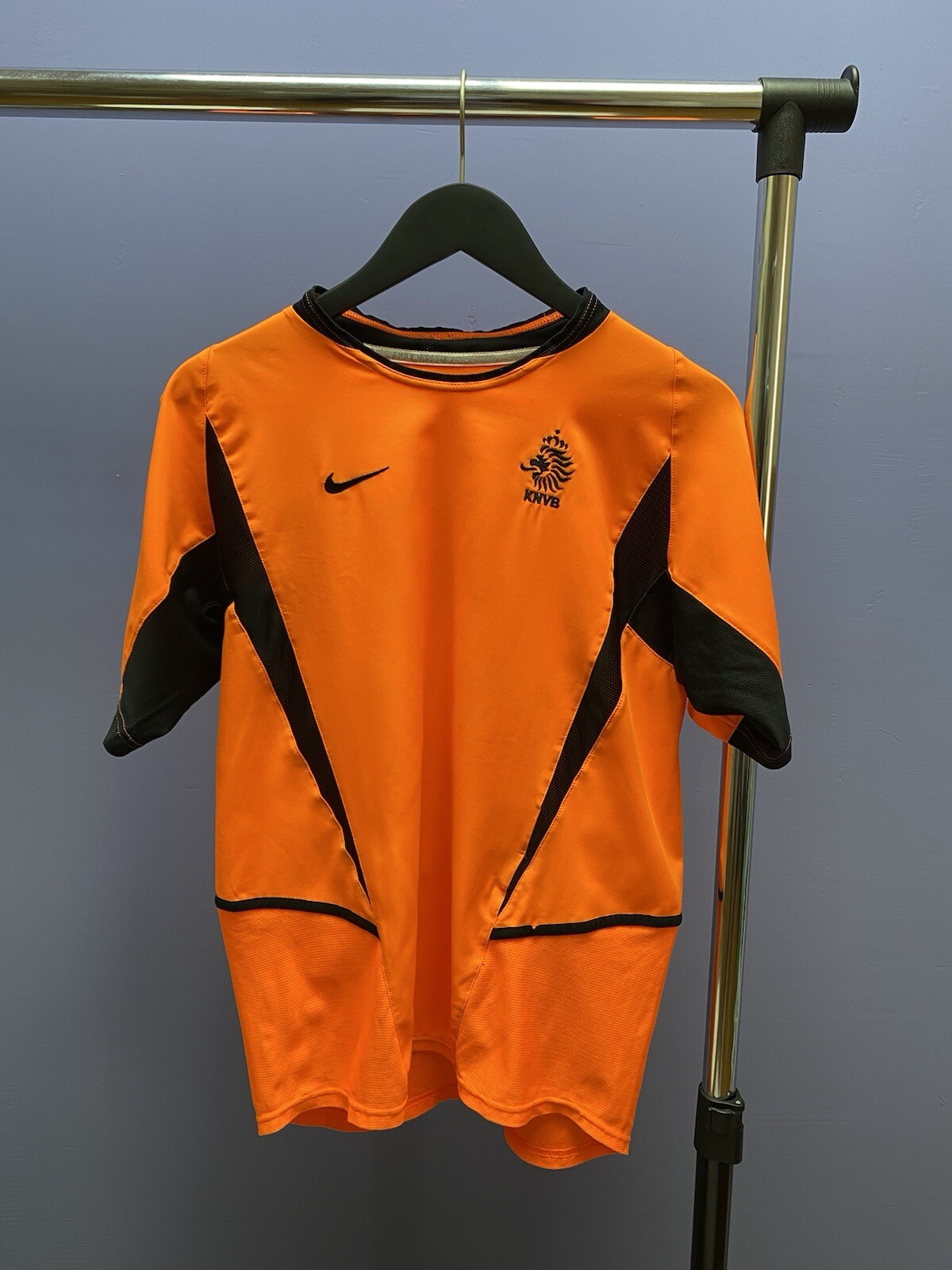 Vintage Nike 2002 2003 Netherlands National Team Soccer Jersey Size S Orange