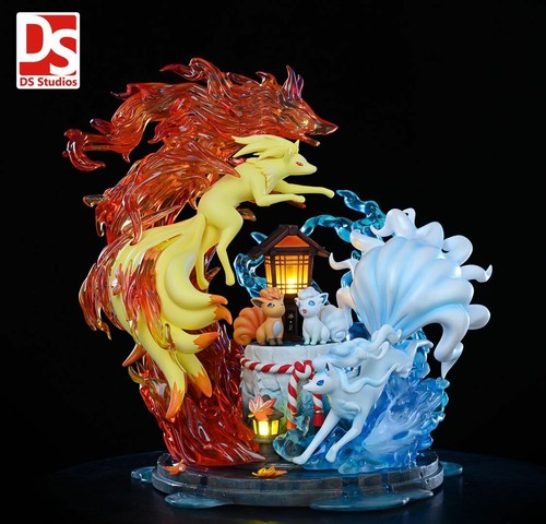 DS Stduio Fire and Ice Ninetales Family Resin Model Painted Statue In Stock - Picture 1 of 8