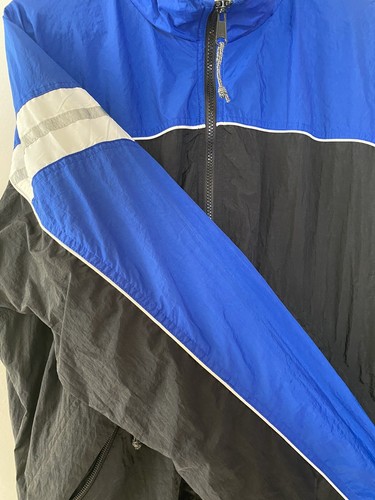 Vintage Columbia Sportswear Full Zip Retro Windbreaker Nylon Black Mens Large L - Picture 10 of 11