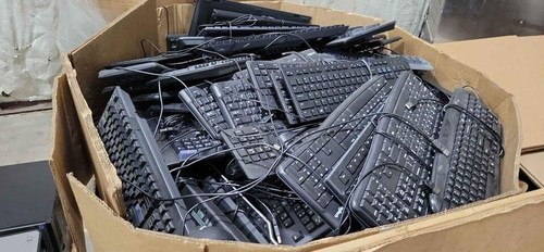 Wholesale Lot of 1000 Used Mixed Make and Model Keyboards - Tested