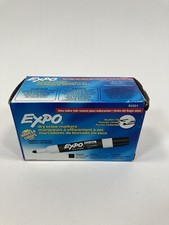 EXPO Low Odor Dry Erase Marker Bullet Tip Black Dozen 82001