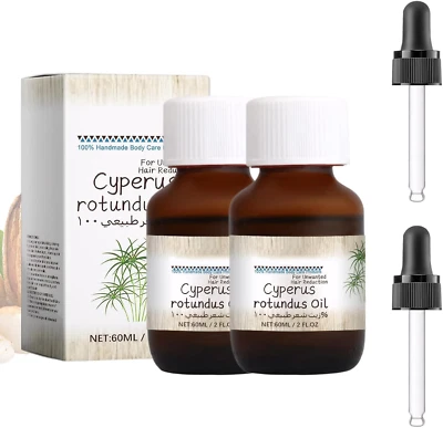 2 Stück Cyperus Rotundus Oil,Cyperus Rotundus Oil for Hair Removal,Cyperus Oil N