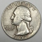 1957 Washington Quarter - Extremely Fine (XF) KM#164 90% Silver - WQ57PX