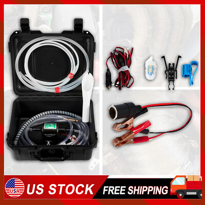 Standard 12V 30 Gallons of Gas Per Hour Fuel Transfer Pump Moves Great PreppersO