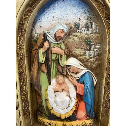 Joseph's Studio by Roman Triptych Nativity 9" Holy Family Three Kings Angels EUC - Picture 9 of 14