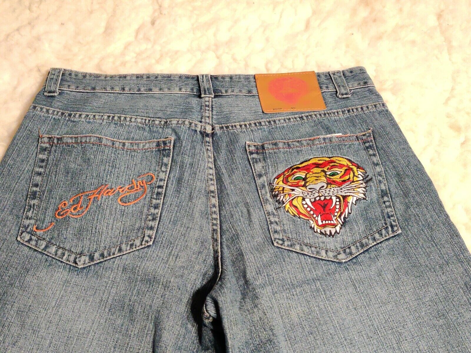 Ed Hardy Mens VTG Tattoo Wear 2007 Embroidered Ti… - image 6