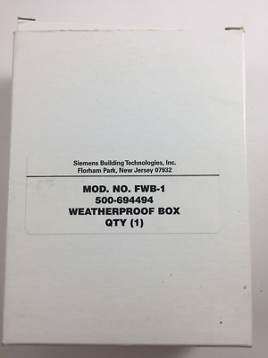 SIEMENS 500-694494 Weatherproof Surface BOX, FWB-1 B1 *New* LOT 7