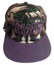 DC Comics The Joker HAHAHA Logo Sublimated Embroidered SnapBack Cap Hat