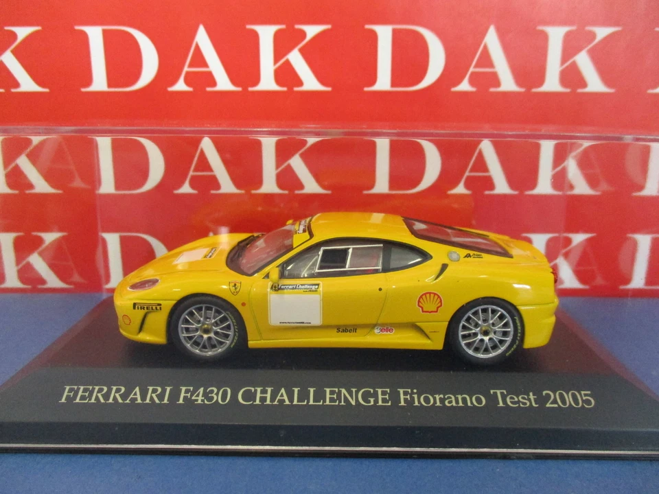 Die cast 1/43 Modellino Auto Ferrari F430 Challenge Fiorano Test 2005 - Immagine 4 di 4