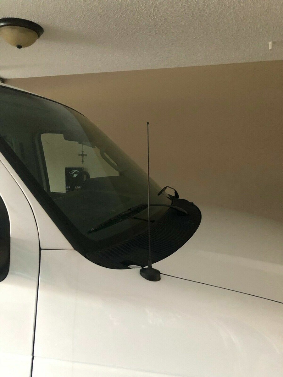 31” Black Stainless AM/FM Antenna Mast – Direct Fit For Ford E-150/250/350 Econoline