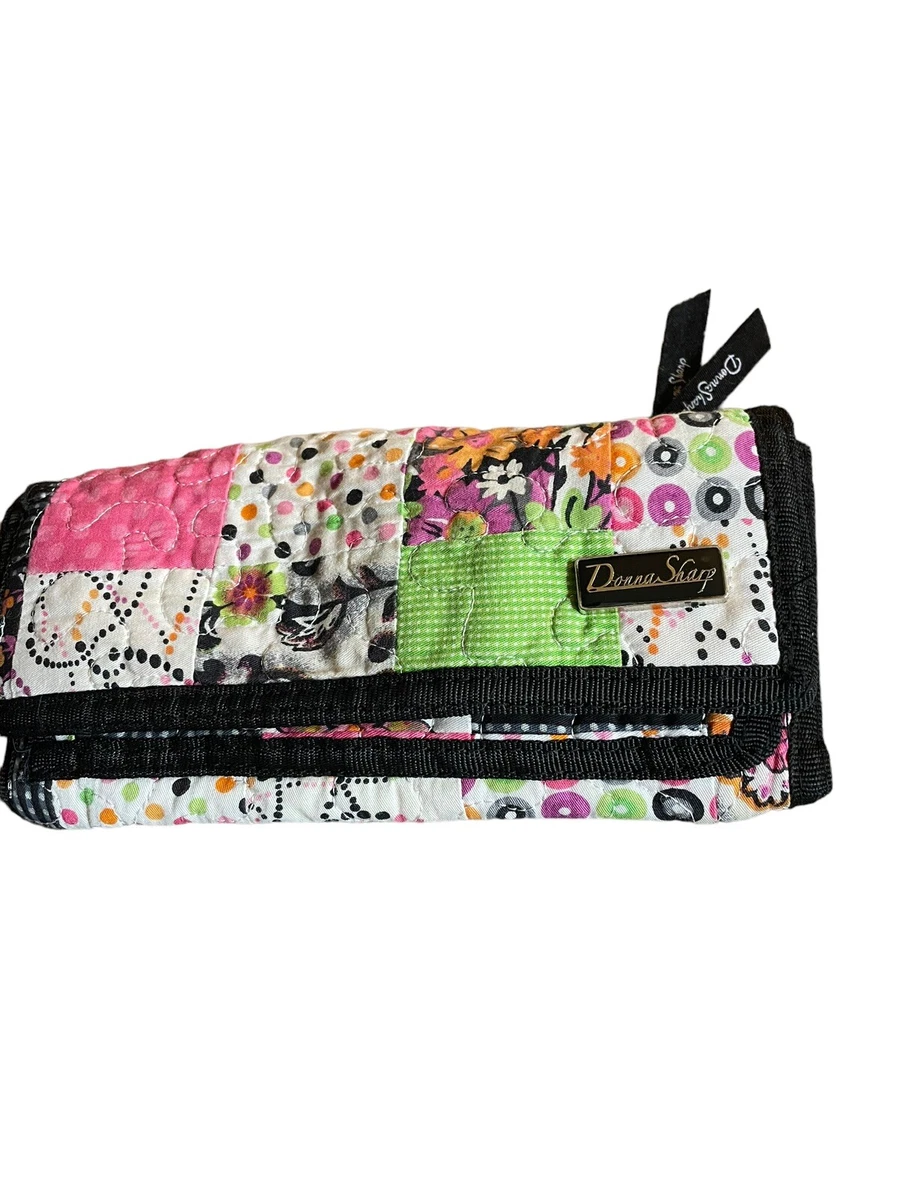 Donna Sharp Wallet Quilted Patchwork Design Bi Fold