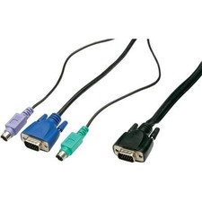 Intellinet Cavo KVM switch HDB15/PS2 Mt. 3,0