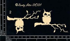 Dusty Attic Chipboard 3x6 - Owls 1, DA3082