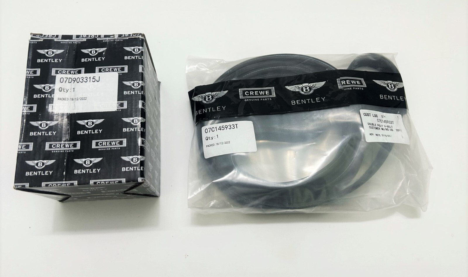 Bentley Continental Gt Gtc & Flying Spur Ribbed Belt Tensioner With V-Belt