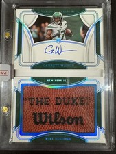 2022 National Treasures Garrett Wilson Rookie Patch Auto RPA Gold Booklet  4/10