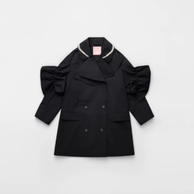 Simone Rocha SLD54B0740BLACKPEARLCLEAR 関税送料込 Simone Rocha(シモーン ロシャ) 2025SS カーゴフラッグポケット
