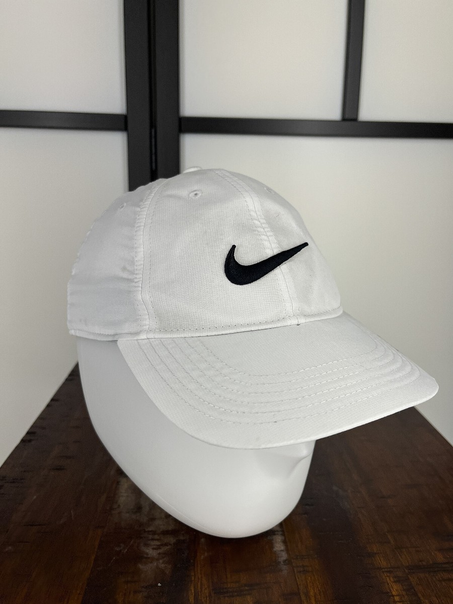 Nike Hat Cap Strap Back Adult One Size White Legacy91 Dri-Fit