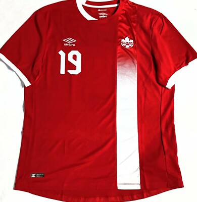 RED-MEN-XL ALPHONSO DAVIES 19 TEAM CANADA OFFICIALLY LICENSE UMBRO