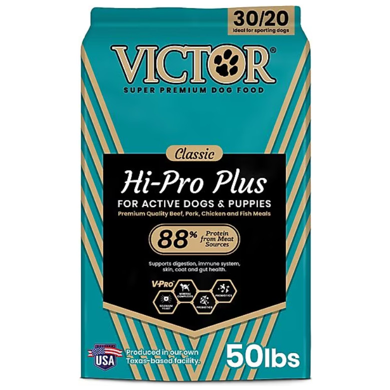 VICTOR Classic Hi-Pro Plus Formula Dry Dog Food, 50-lb bag