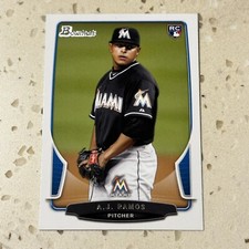 A.J. Ramos 2013 Bowman Rookie Card RC #42 - Miami Marlins NY Mets - AJ